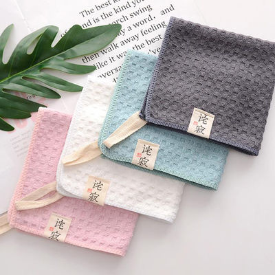 Soft Waffle 16*16'' Microfiber Cloth Towel Custom Logo Wash