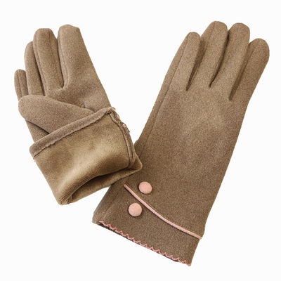 Custom Embroidery Winter Warm Gloves Mittens Thermal Thick Touchscreen For Women