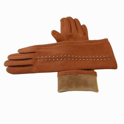 Bulk Luxury Full Finger Winter Warm Gloves Rivet Texting Touch Screen