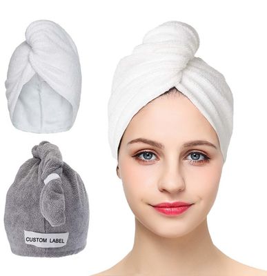 Super Absorbent Women Microfiber Turban Towel For Long Hair