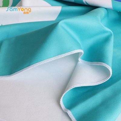 Custom Printed Sand Repellent Beach Towel Palm Tree For Surfing