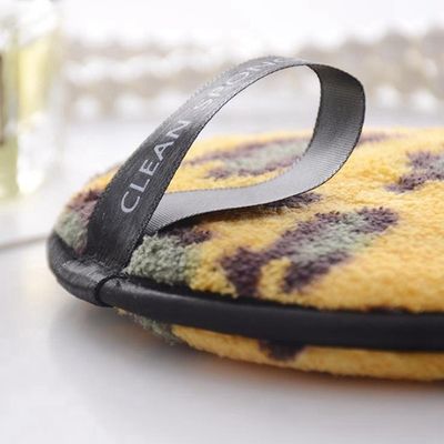 Leopard Print Washable Makeup Remover Pads Reusable Face Cleansing Pads