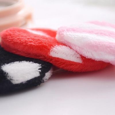 Polka Dot Reusable Face Cleansing Makeup Eraser Towel Sponges For All Skin Types