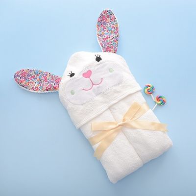 Multiple Use Bamboo Infant Newborn Hooded Towel Set Easy To Clean