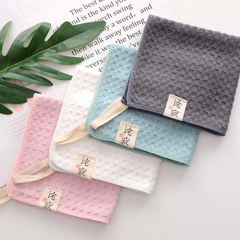 Soft Waffle 16*16'' Microfiber Cloth Towel Custom Logo Wash