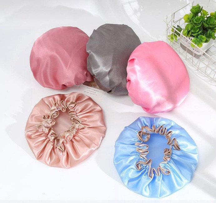 Custom Thickend PVC Waterproof Shower Cap Breathable