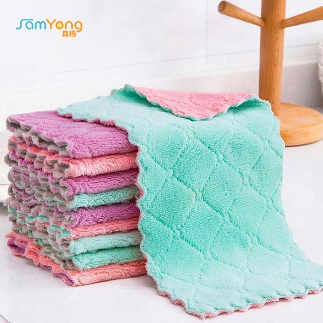 No Lint Eco Friendly Kitchen Wipe Cloth Hand Towel For Dish Cleaning